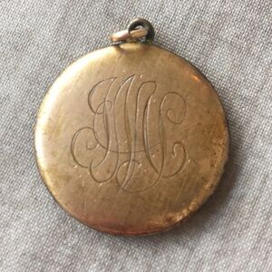 Victorian Locket Pendant Monogram